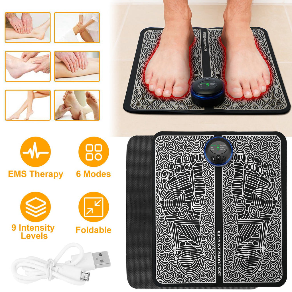 Cordless EMS Foot Massager Mat - Circulation and Recovery