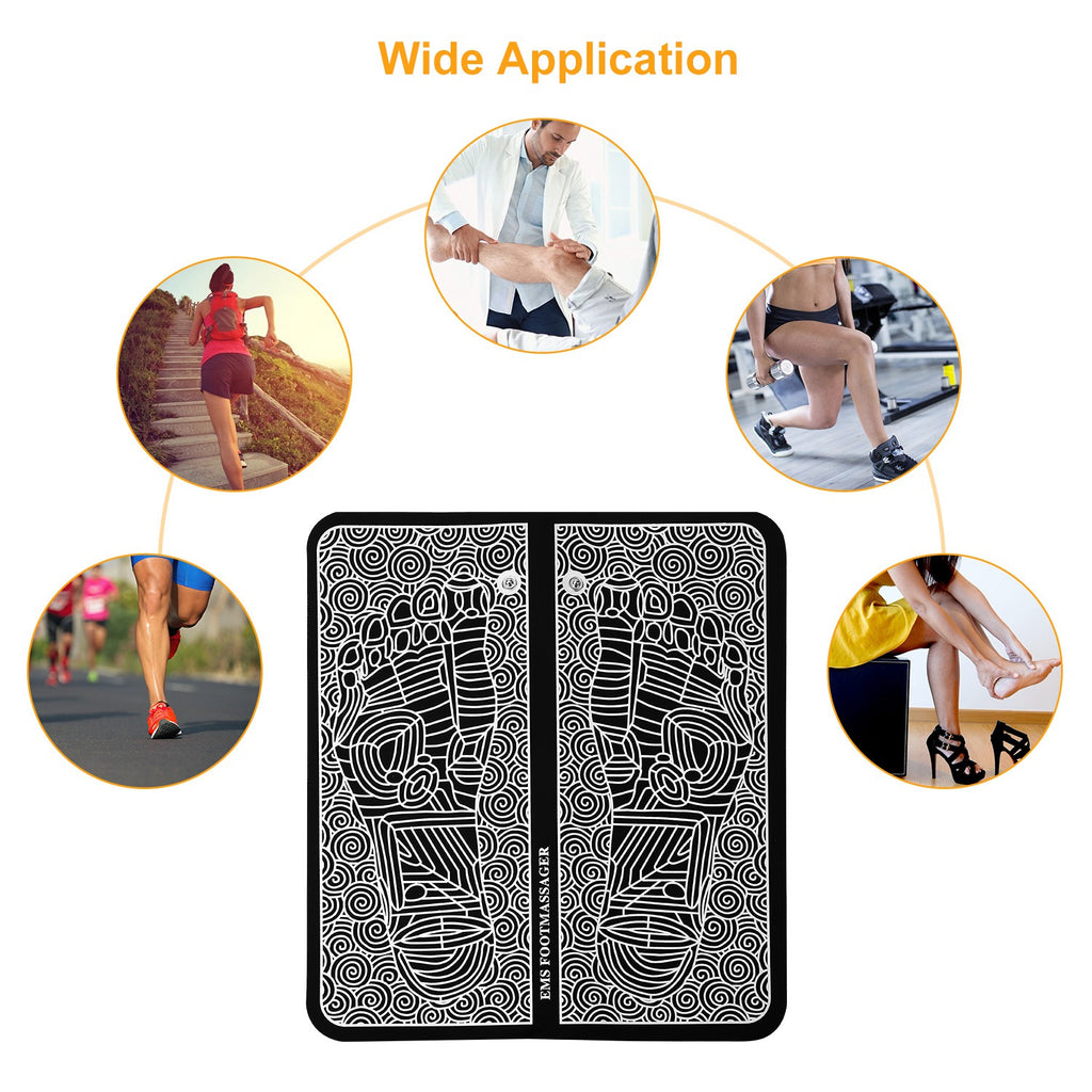 Cordless EMS Foot Massager Mat - Circulation and Recovery