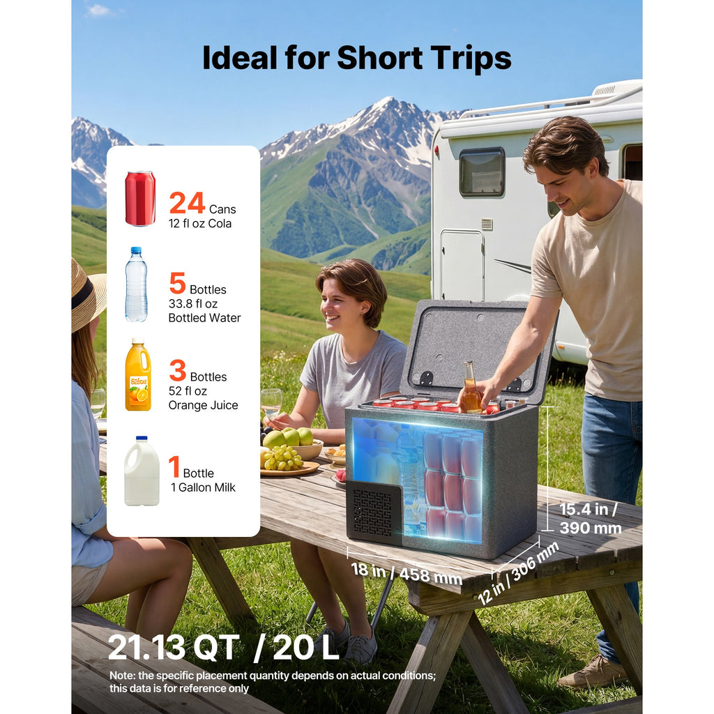 MODYAND 12V Electric Cooler - Plug In, Never Buy Ice Again