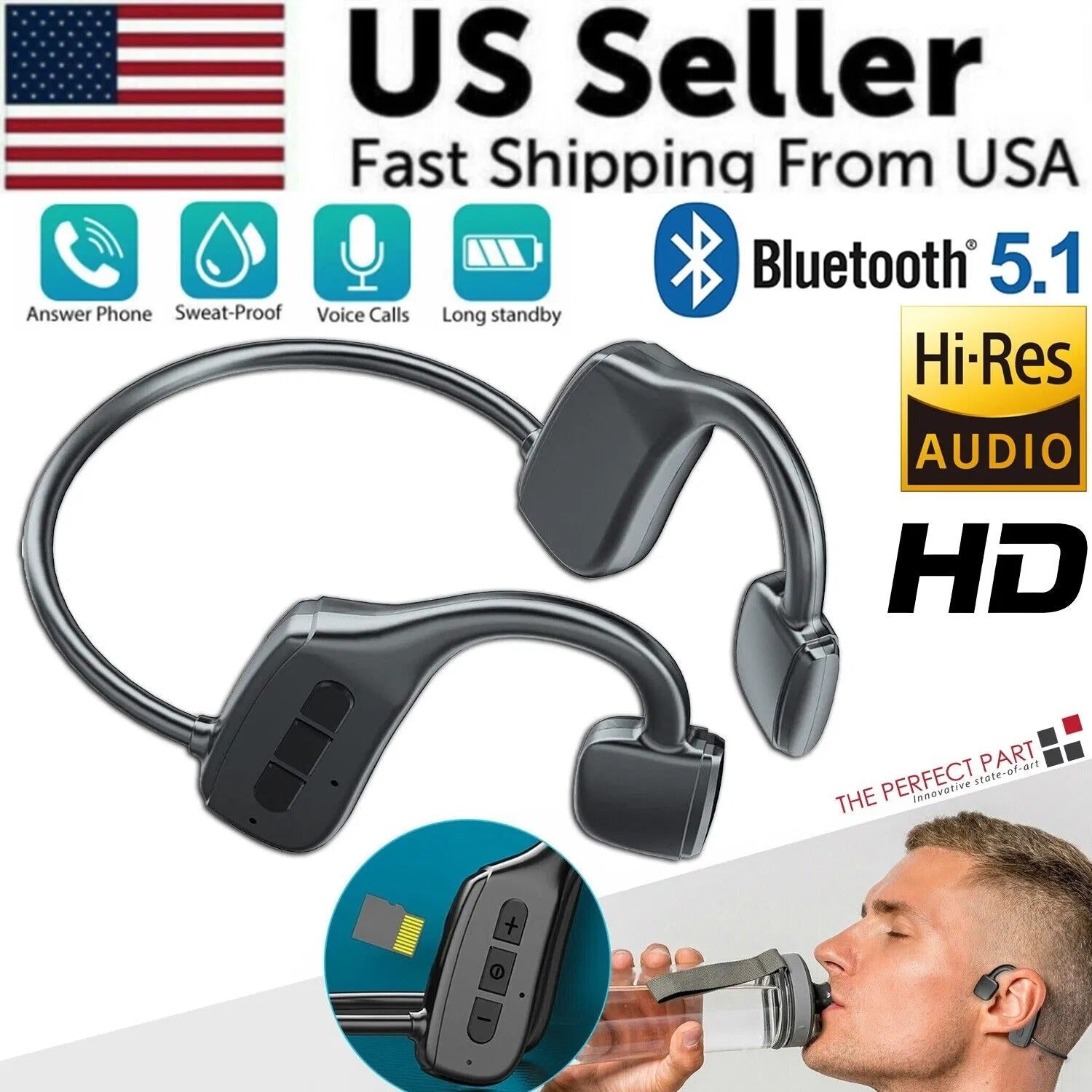 Open-Ear Bone-Conduction Headphones - Sleep & Move Without Earbuds